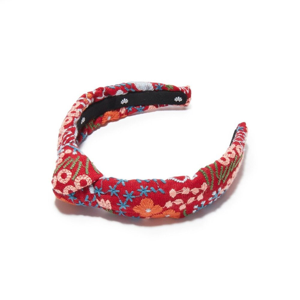 Lele Sadoughi Kids Meadow Embroidered Knotted Headband - NWOT